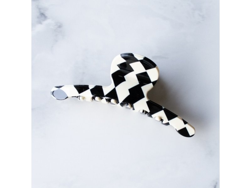 Tiepology Checkers Board Hair Claw Olaf