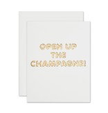 The Social Type Open Up Champagne Congrats Card