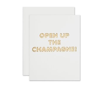 Open Up Champagne Congrats Card