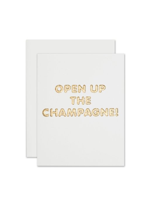 Open Up Champagne Congrats Card