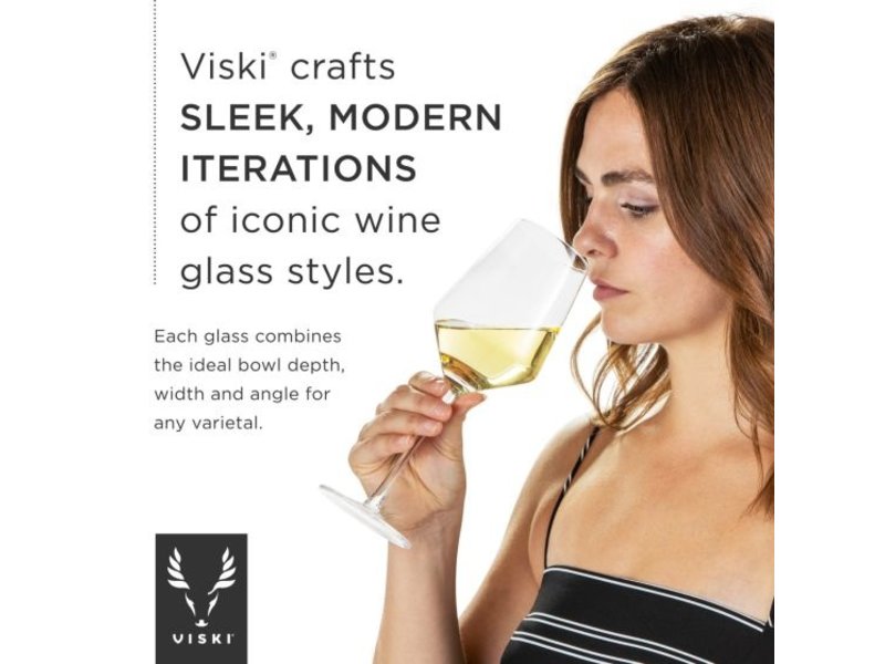 Viski Cactus Crystal Stemless Champagne Flutes