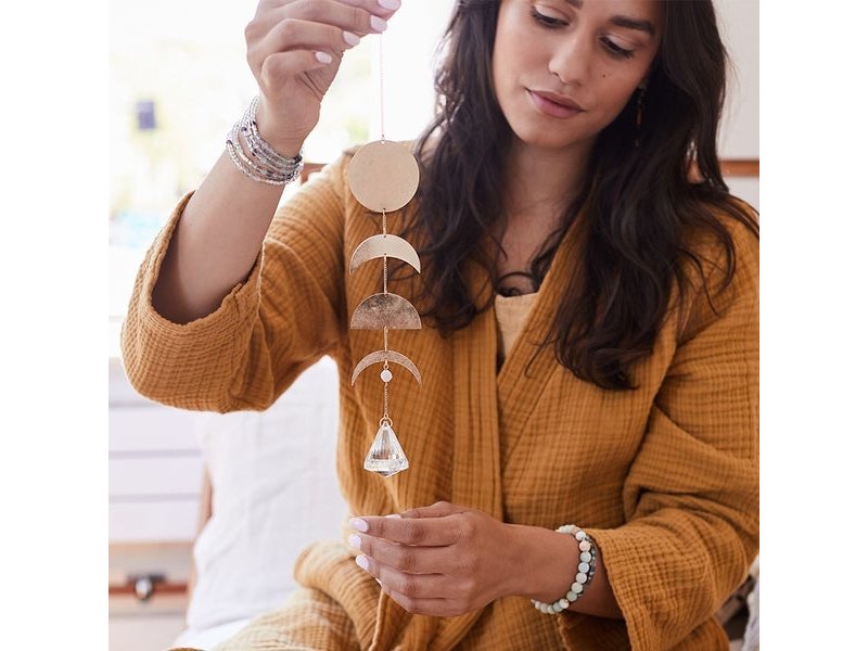 Scout Curated Wears Suncatcher Moon Phases Moonstone