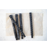 Creative Co-OP Black Twisted Taper Candles