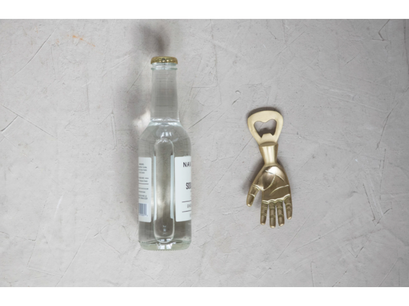 Creative Co-OP Brass Hand Bottle Opener