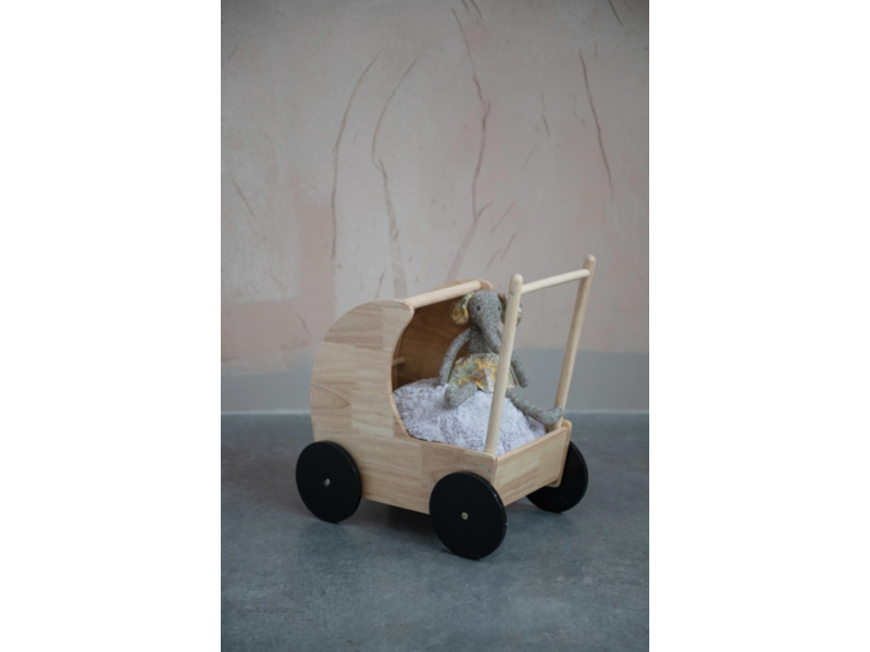 Creative Co-OP Rubberwood Toy Doll Carriage