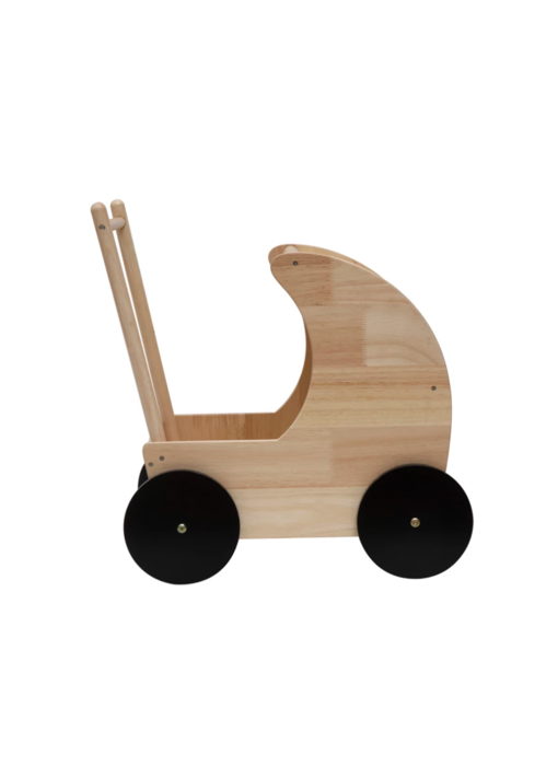 Rubberwood Toy Doll Carriage