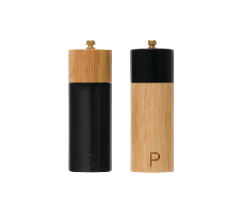 Two-Tone Salt and Pepper Mills, Set of 2