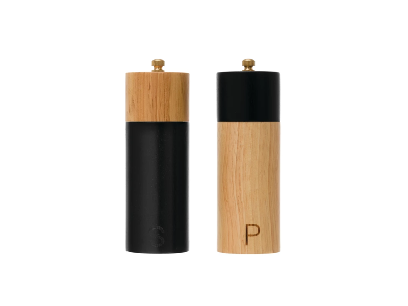 Bloomingville Two-Tone Salt and Pepper Mills, Set of 2