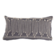 Cotton Lumbar Pillow with Appliqued Rope and Metallic Embroidery
