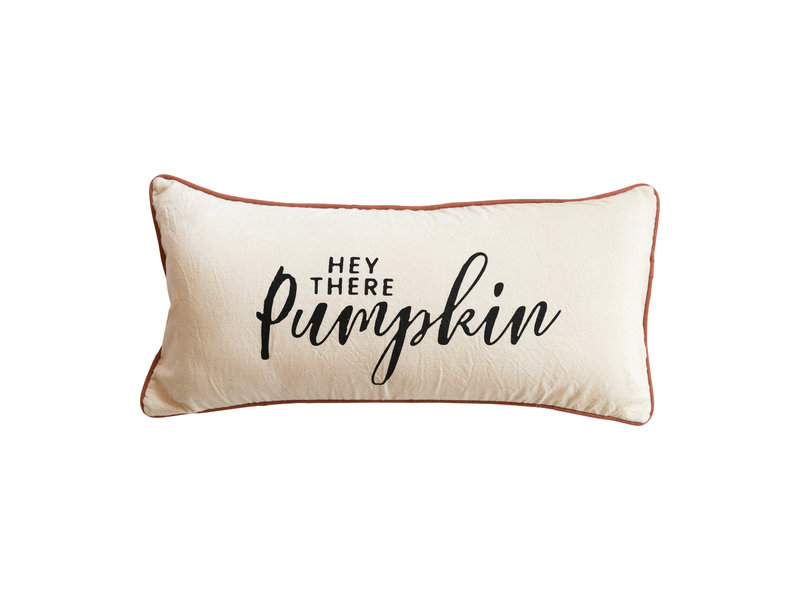 Creative Co-OP Hey There Pumpkin Pillow