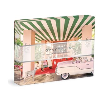 Gray Malin The Dogs at the Beverly Hills Hotel 500 Piece Double-Sided Puzzle