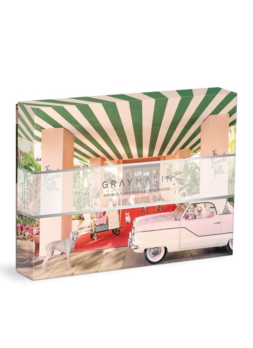 Gray Malin The Dogs at the Beverly Hills Hotel 500 Piece Double-Sided Puzzle