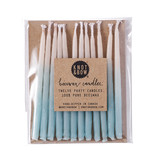 Knot & Bow Aqua Ombre Beeswax Birthday Candles