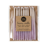 Knot & Bow Violet Ombre Beeswax Birthday Candles
