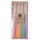 Knot & Bow Tall Assorted Ombre Beeswax Birthday Candles