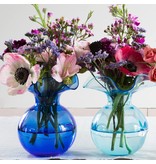 Vietri Incorporated Hibiscus Glass Aqua Bud Vase