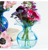Vietri Incorporated Hibiscus Glass Aqua Bud Vase