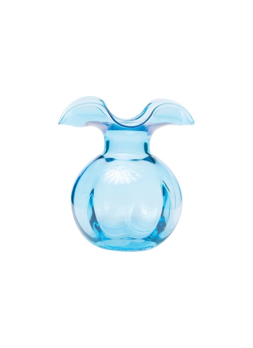 Hibiscus Glass Aqua Bud Vase