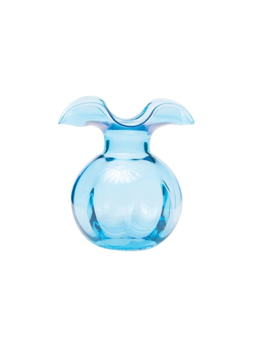 Hibiscus Glass Aqua Bud Vase