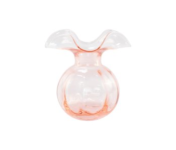 Hibiscus Glass Pink Bud Vase