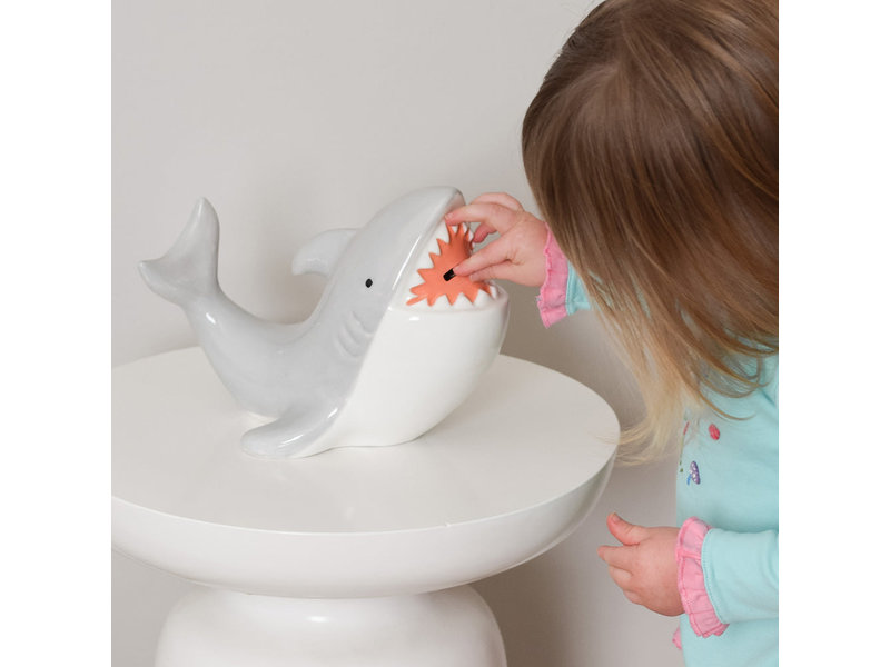 Baby Aspen Shark Ceramic Bank