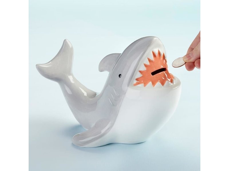 Baby Aspen Shark Ceramic Bank