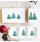 Vietri Incorporated Lastra Holiday Small Rectangular Tray