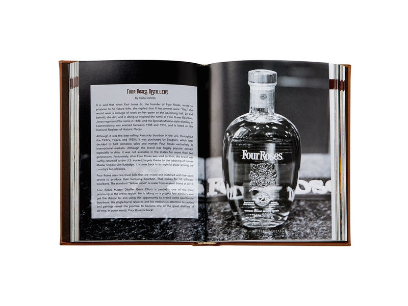 Graphic Image Inc. Whiskey Cocktails in Brown Leather Heirloom Book Collection