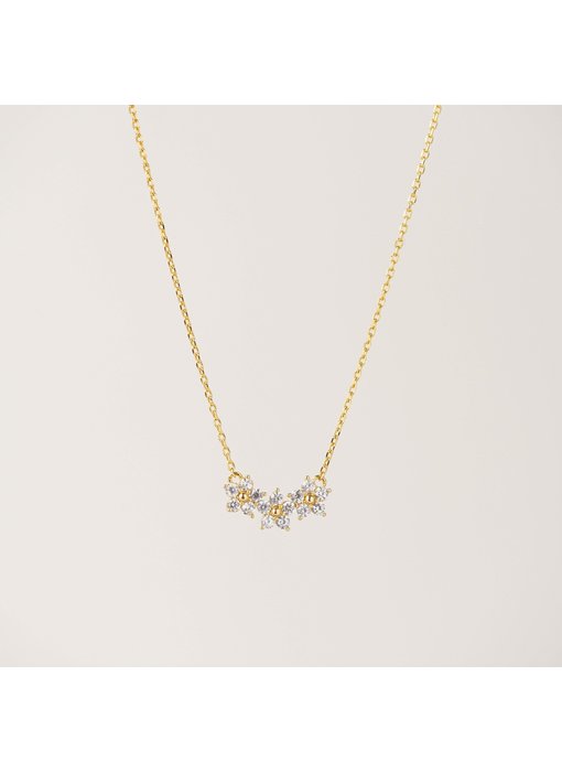 Blossom Necklace Gold/Clear