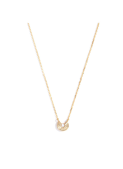 Delicate Gold Medallion Necklace