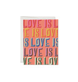 Red Cap Cards Love Is Love Card