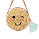 Emoji Cross Body Straw Bag