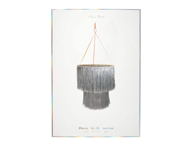 Meri Meri Silver Tinsel Chandelier