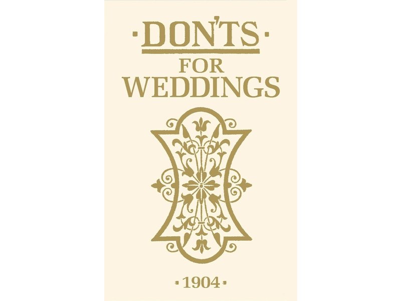 Macmillan Publishing Don'ts For Weddings