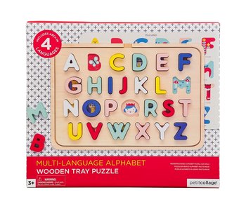 Wooded Tray Puzzle Multi-Language Alphabet