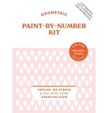 Chronicle Books Mindful Crafts: Geometric Paint By Number Kit