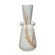 Stoneware Vase with Painted Design