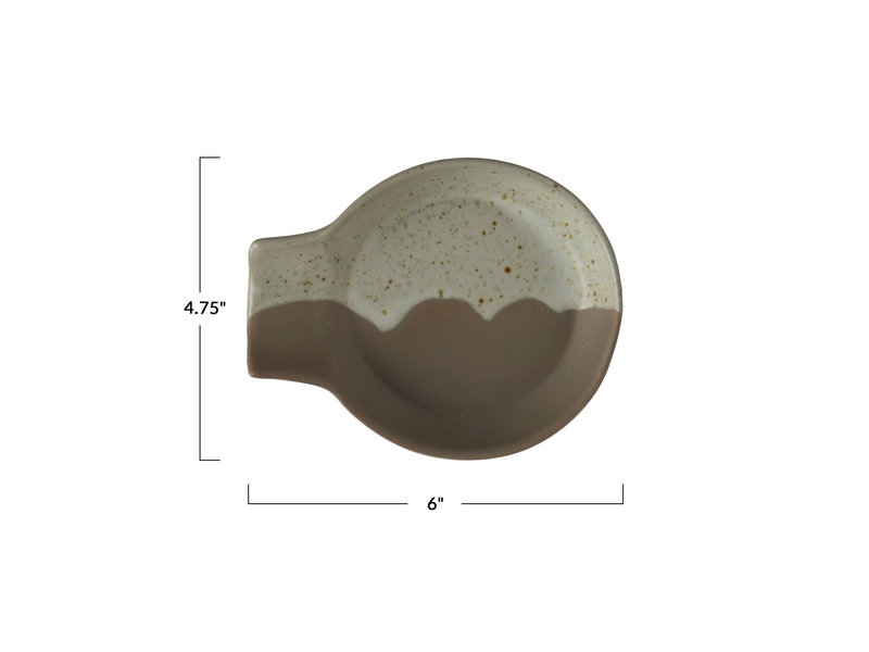 Bloomingville Ceramic Tea Bag Rest (Twisted Handle)