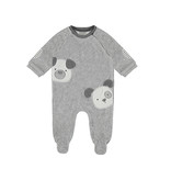 Mayoral Velour Doggie Footed Romper