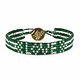 Green Seed Bead LOVE Bracelet
