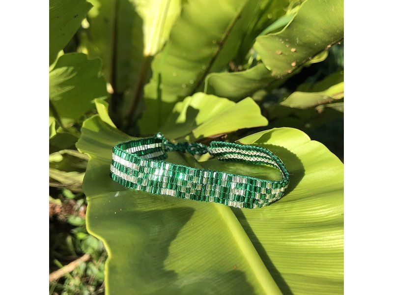 Love is Project Green Seed Bead LOVE Bracelet