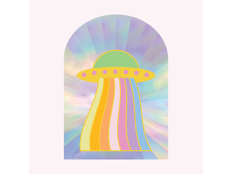 Tiny Deer Studio UFO Sun Catcher Decal