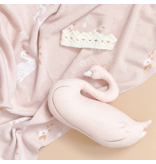 The Blueberry Hill Swan Baby Blanket