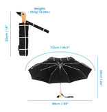 Origional Duckhead Black Grid Compact Umbrella