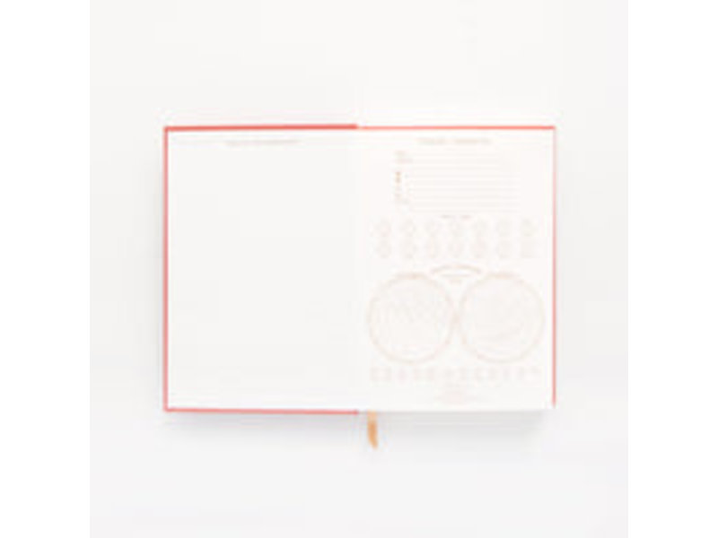 Design Works Ink Bright Terracotta Radiant Rays Bookcloth Notebook