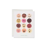 Red Cap Cards Baby Faces Card