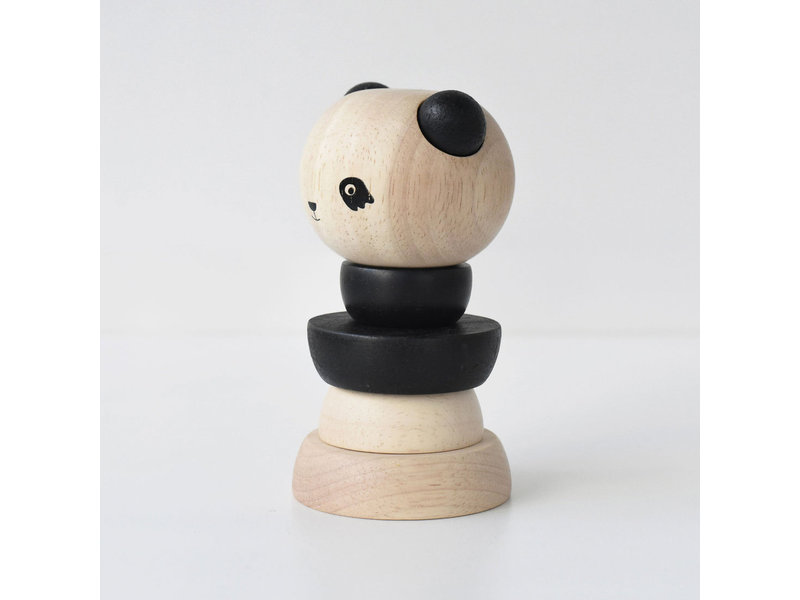 wee gallery Wooden Panda Stacker