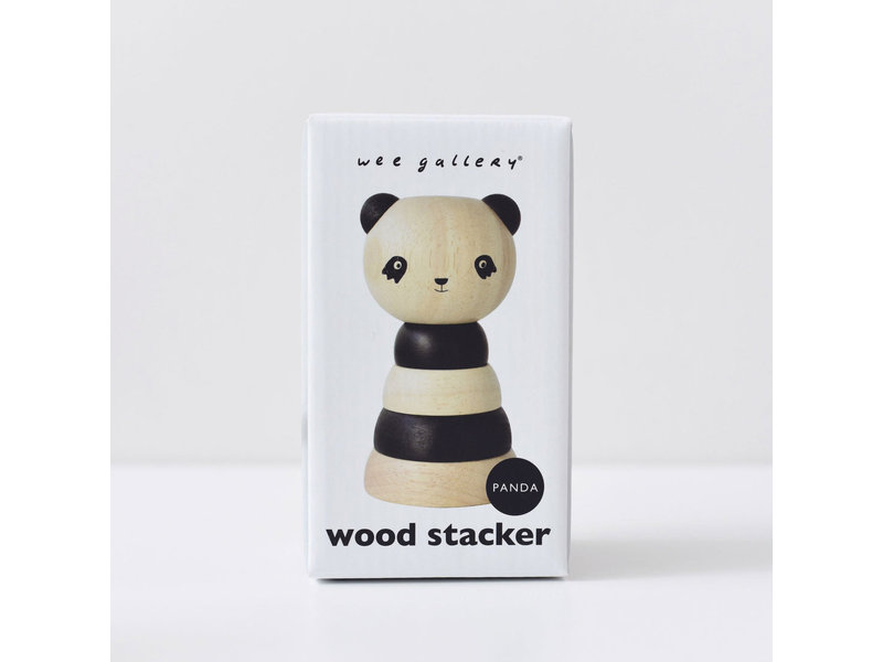 wee gallery Wooden Panda Stacker