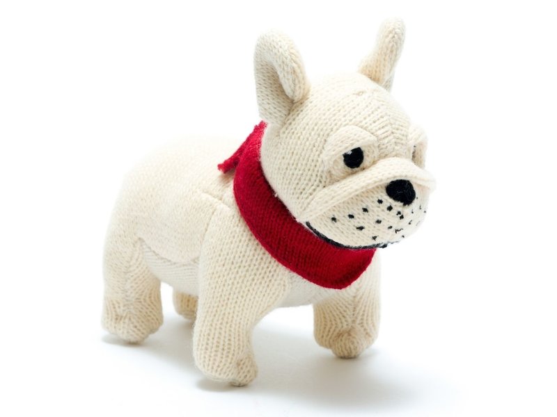 Best Years Ltd Knitted French Bulldog Rattle