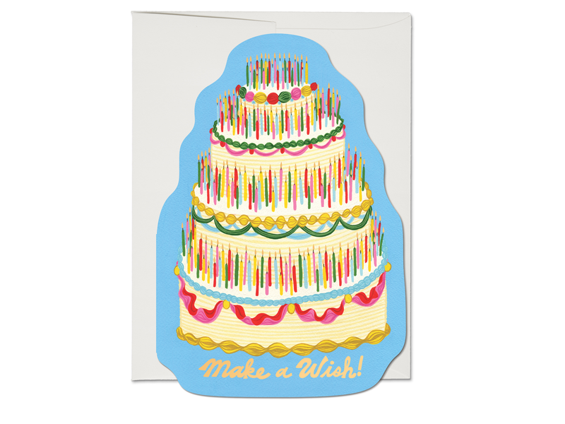 Red Cap Cards Make a Wish Card